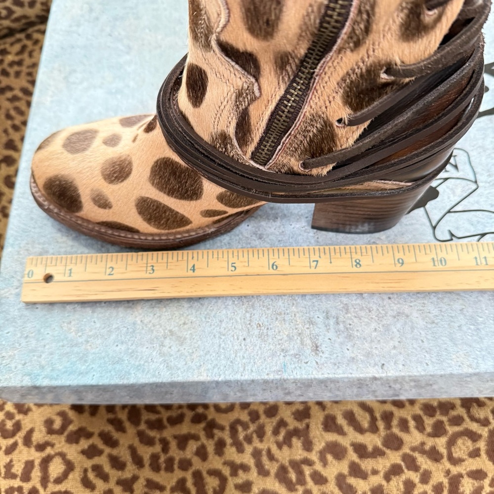 NEW in Box FREEBIRD by Steven Coal Leopard Corset Knee Boots 8 - Picture 11 of 16